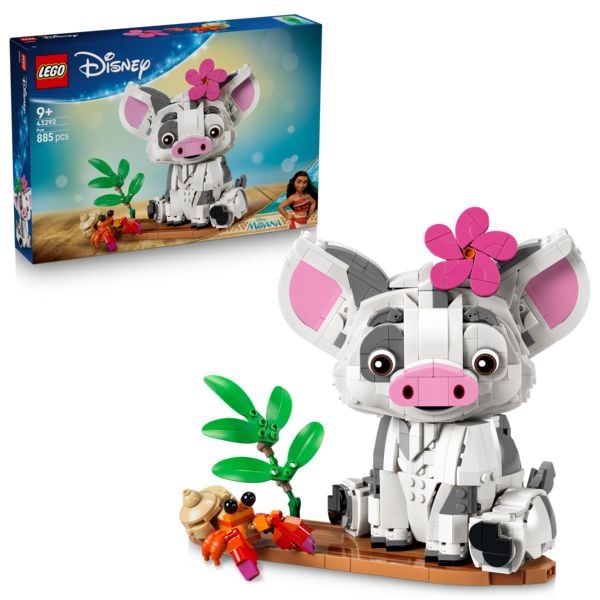 Produktbild: LEGO ǀ Disney 43292 Vaiana Pua, Schwein zum Bauen und Spielen, Zimmerdeko f&uuml;r Fans ab 9 Jahren