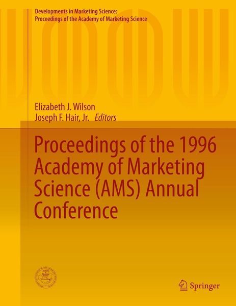 Produktbild: Proceedings of the 1996 Academy of Marketing Science (AMS) Annual Conference