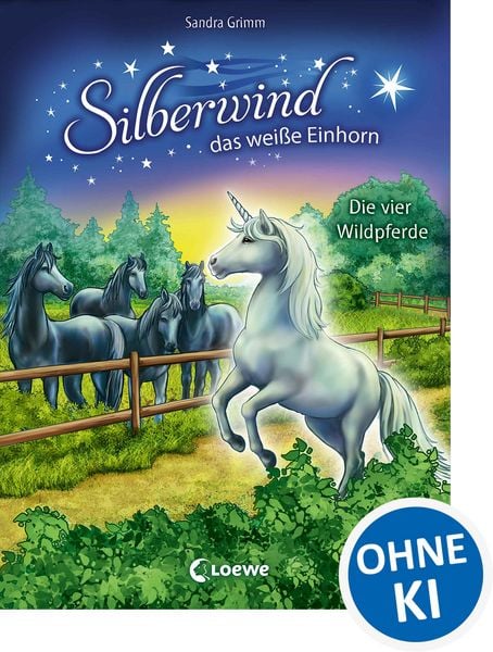 Produktbild: Silberwind, das wei&szlig;e Einhorn (Band 3) - Die vier Wildpferde