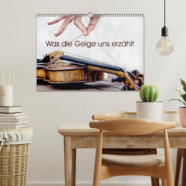 Produktbild: Was die Geige uns erz&auml;hlt (Wandkalender 2026 DIN A3 quer), CALVENDO Monatskalender