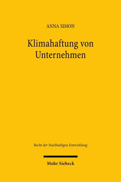 Produktbild: Klimahaftung von Unternehmen
