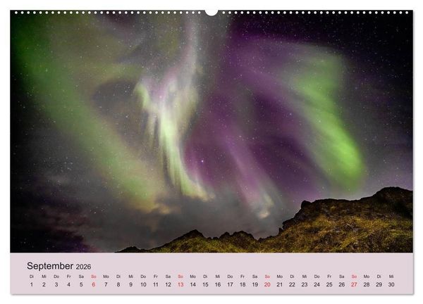 Produktbild: Norwegen - Mythos Nordlichter (Wandkalender 2026 DIN A2 quer), CALVENDO Monatskalender