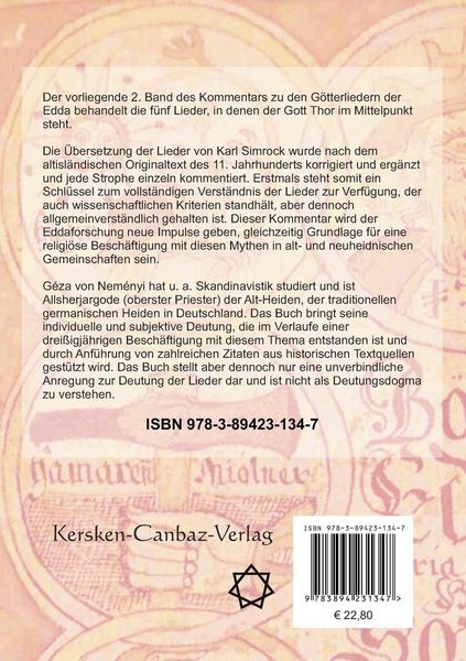 Produktbild: Kommentar zu den G&ouml;tterliedern der Edda