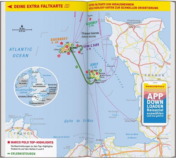 Produktbild: MARCO POLO Reisef&uuml;hrer Kanalinseln, Jersey, Guernsey, Sark, Herm, Alderney