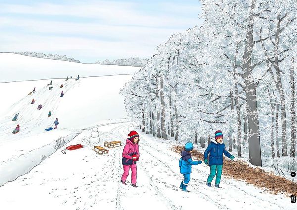 Produktbild: So leben die Tiere im Winter. Kamishibai Bildkartenset.