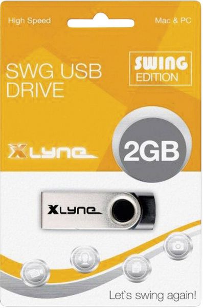 Produktbild: Xlyne Swing USB-Stick 2GB Schwarz 177558-2 USB-A (USB 2.0)