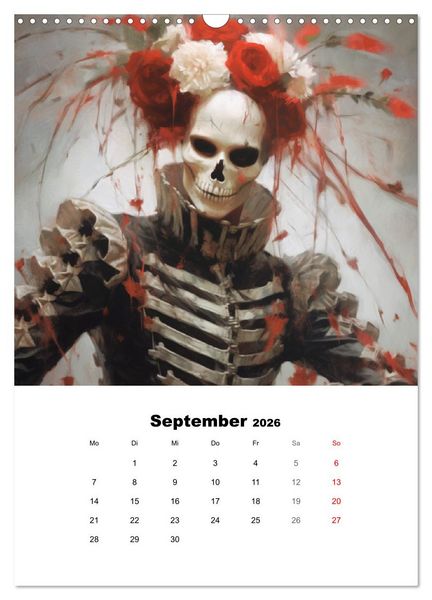 Produktbild: Gothic-Flower-Punk. D&uuml;ster-romantische Kunst (Wandkalender 2026 DIN A3 hoch), CALVENDO Monatskalender