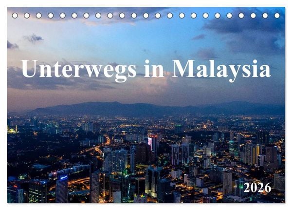 Produktbild: Unterwegs in Malaysia (Tischkalender 2026 DIN A5 quer), CALVENDO Monatskalender