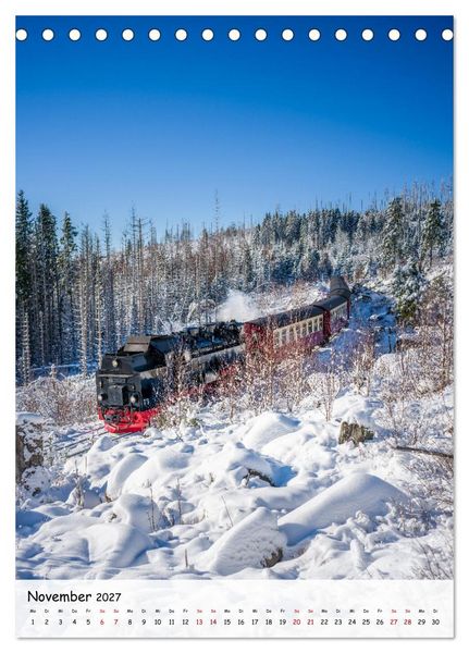 Produktbild: Mit der Dampflok durch den Harz (Tischkalender 2027 DIN A5 hoch), CALVENDO Monatskalender