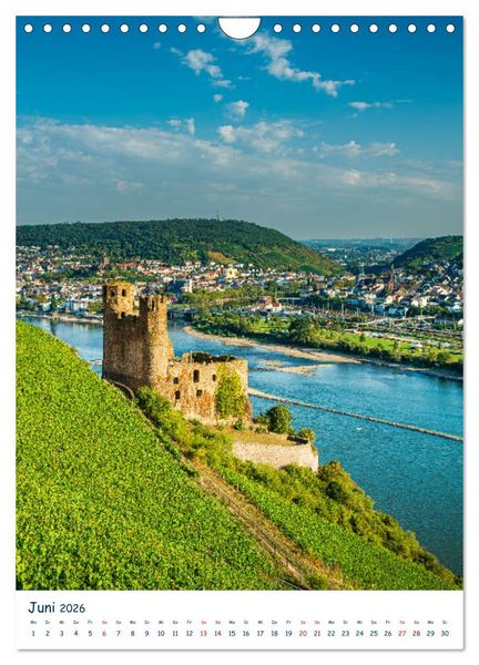 Produktbild: Burgen und Burgruinen am Mittelrhein (Wandkalender 2026 DIN A4 hoch), CALVENDO Monatskalender