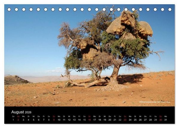 Produktbild: Namibia (Tischkalender 2026 DIN A5 quer), CALVENDO Monatskalender