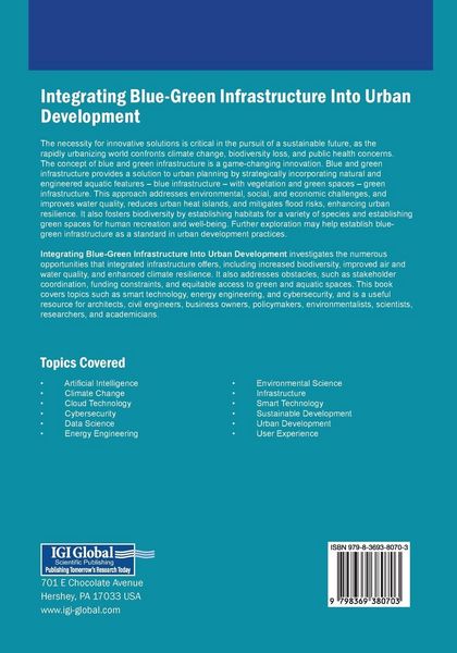 Produktbild: Integrating Blue-Green Infrastructure Into Urban Development
