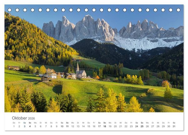 Produktbild: Die Sch&ouml;nheit der Alpen (Tischkalender 2026 DIN A5 quer), CALVENDO Monatskalender