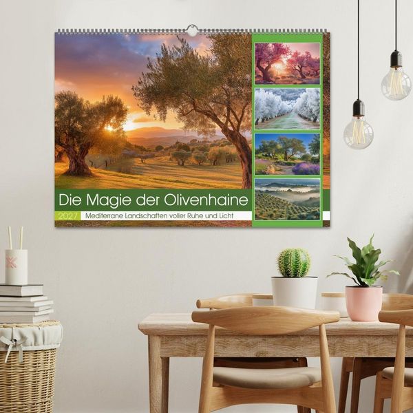 Produktbild: Die Magie der Olivenhaine (Wandkalender 2027 DIN A2 quer), CALVENDO Monatskalender