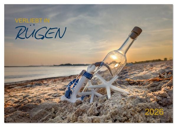 Produktbild: Verliebt in R&uuml;gen (Wandkalender 2026 DIN A3 quer), CALVENDO Monatskalender