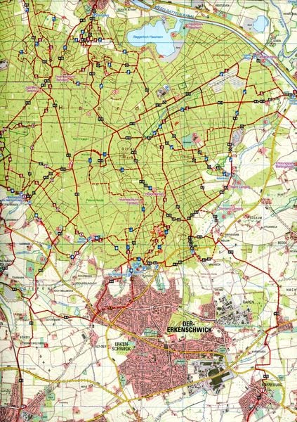 Produktbild: Dortmund, L&uuml;nen Wanderkarte 1:35 000