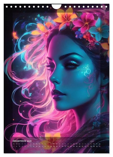 Produktbild: &Eacute;l&eacute;gance Lumineuse (Calendrier mural 2026 DIN A4 horizontal), CALVENDO calendrier mensuel