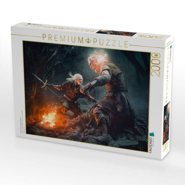 Produktbild: CALVENDO Puzzle Kampf Hexer gegen D&auml;mon | 2000 Teile Lege-Gr&ouml;&szlig;e 90x67cm Foto-Puzzle f&uuml;r gl&uuml;ckliche Stunden