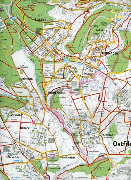 Produktbild: GeoMap Fahrradplan Stuttgart und Umgebung