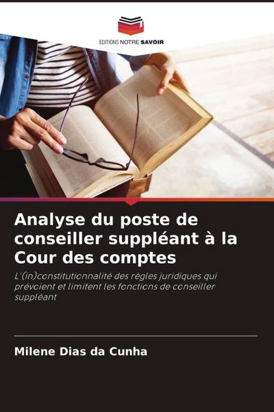 Produktbild: Analyse du poste de conseiller suppl&eacute;ant &agrave; la Cour des comptes