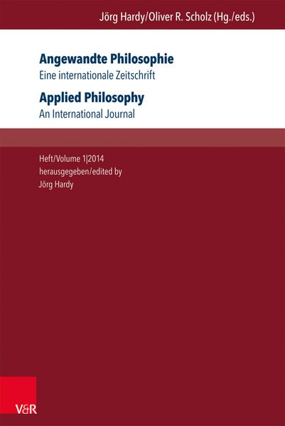 Produktbild: Angewandte Philosophie. Eine internationale Zeitschrift / Applied Philosophy. An International Journal
