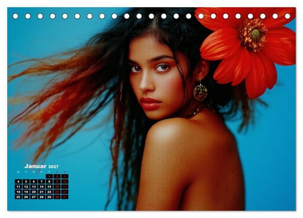Produktbild: Florale Anmut (Tischkalender 2027 DIN A5 quer), CALVENDO Monatskalender