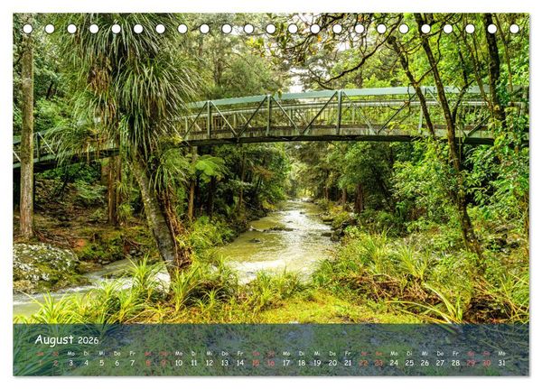 Produktbild: Traumorte entdecken: Neuseeland (Tischkalender 2026 DIN A5 quer), CALVENDO Monatskalender