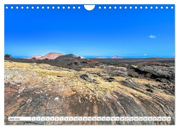Produktbild: Lanzarote - Wo die Vulkane die Landschaft formten (Wandkalender 2026 DIN A4 quer), CALVENDO Monatskalender