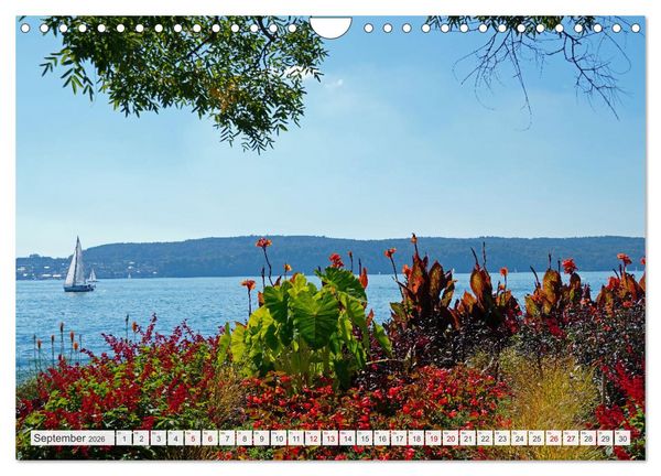 Produktbild: Bodensee - Traumlandschaften am Wasser (Wandkalender 2026 DIN A4 quer), CALVENDO Monatskalender