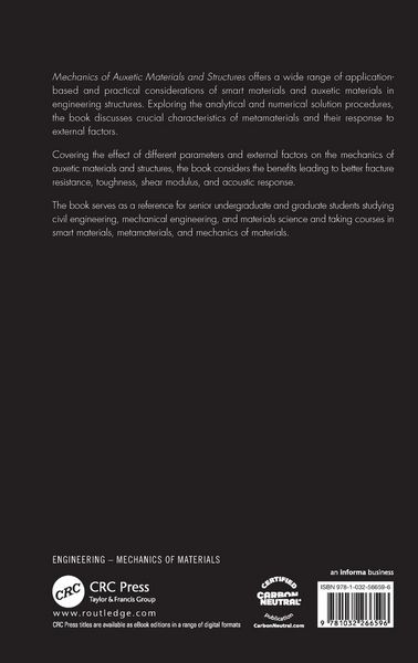 Produktbild: Mechanics of Auxetic Materials and Structures