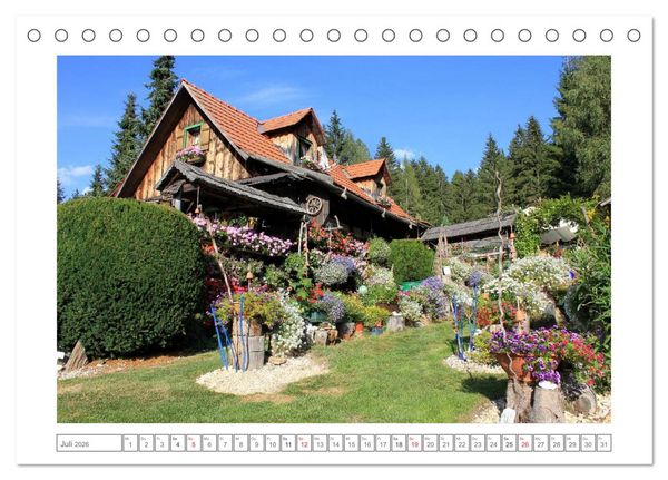Produktbild: K&auml;rnten - Das Wanderparadies im S&uuml;den &Ouml;sterreichs (Tischkalender 2026 DIN A5 quer), CALVENDO Monatskalender