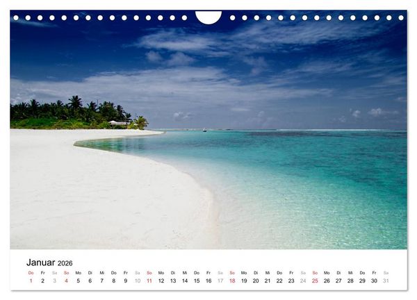Produktbild: Malediven &ndash; Das Paradies im Indischen Ozean III (Wandkalender 2026 DIN A4 quer), CALVENDO Monatskalender