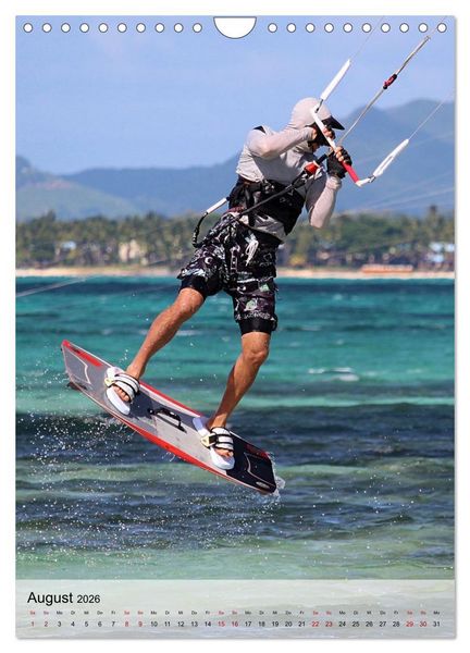 Produktbild: Kitesurfen - Fun pur (Wandkalender 2026 DIN A4 hoch), CALVENDO Monatskalender