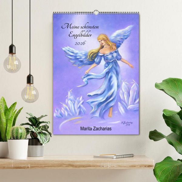 Produktbild: Meine sch&ouml;nsten Engelbilder - Marita Zacharias (Wandkalender 2026 DIN A2 hoch), CALVENDO Monatskalender