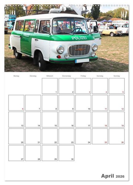 Produktbild: Ost-Oldtimer in Magdeburg (hochwertiger Premium Wandkalender 2026 DIN A2 hoch), Kunstdruck in Hochglanz