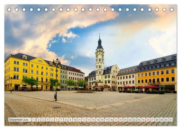Produktbild: Gera Impressionen (Tischkalender 2026 DIN A5 quer), CALVENDO Monatskalender