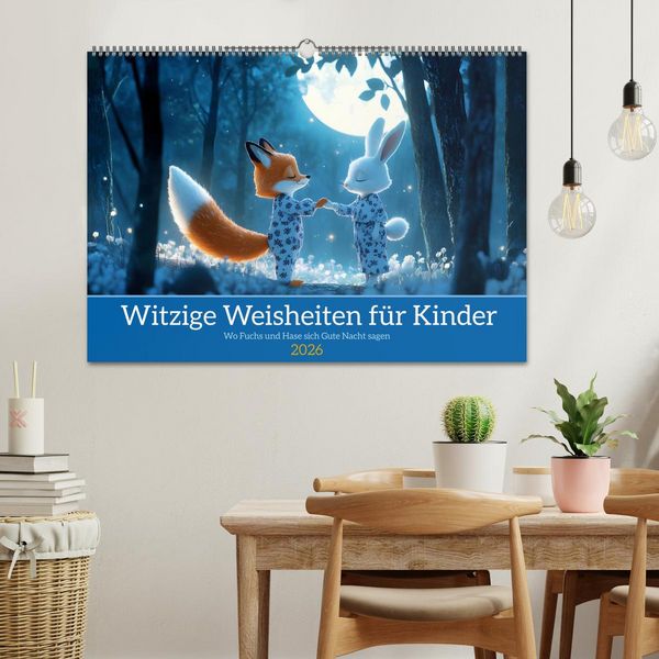 Produktbild: Witzige Weisheiten f&uuml;r Kinder (Wandkalender 2026 DIN A2 quer), CALVENDO Monatskalender