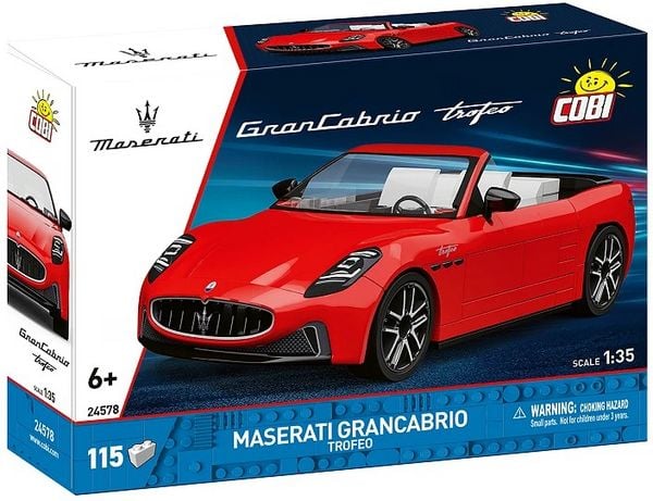 COBI Maserati 24578 - Maserati GranCabrio Trofeo, rot, Bausatz 1:35, 115 Klemmbausteine