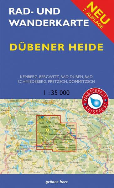 Produktbild: Rad- und Wanderkarte D&uuml;bener Heide 1: 35.000