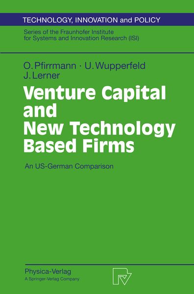 Produktbild: Venture Capital and New Technology Based Firms