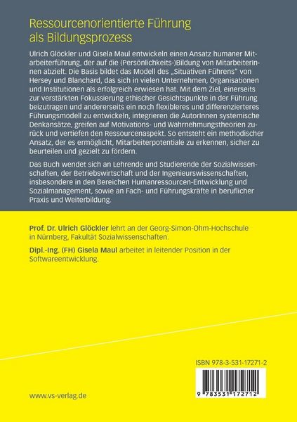 Produktbild: Ressourcenorientierte F&uuml;hrung als Bildungsprozess
