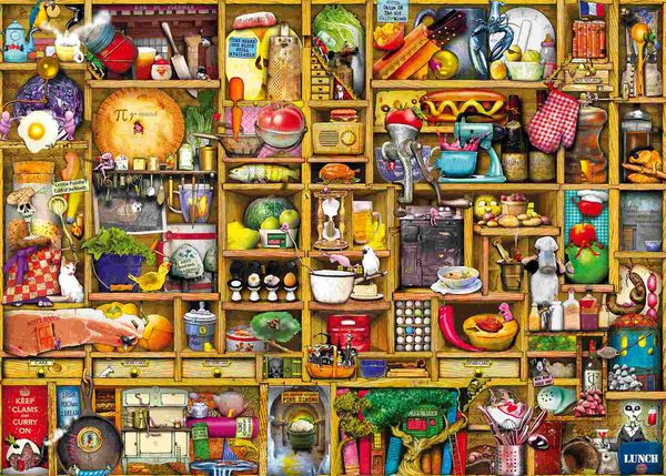 Produktbild: Erwachsenenpuzzle 1000 Teile - Colin Thompson: Kurioses K&uuml;chenregal
