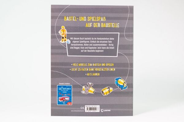 Produktbild: Mein 3D-Bastelbuch - Falten, kleben, spielen - Baustelle