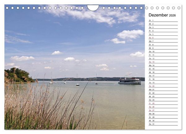 Produktbild: Seest&auml;rke - Der Ammersee (Wandkalender 2026 DIN A4 quer), CALVENDO Monatskalender
