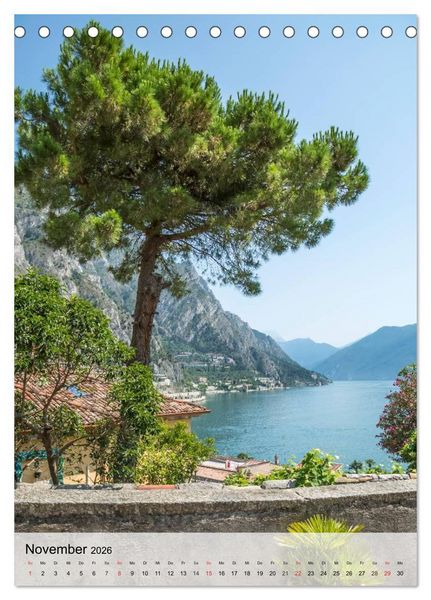 Produktbild: LIMONE SUL GARDA Unvergessliche Momente (Tischkalender 2026 DIN A5 hoch), CALVENDO Monatskalender