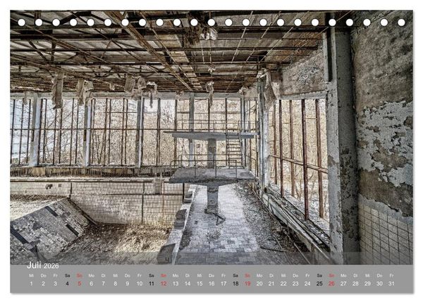 Produktbild: Tschernobyl - In der Sperrzone (Tischkalender 2026 DIN A5 quer), CALVENDO Monatskalender
