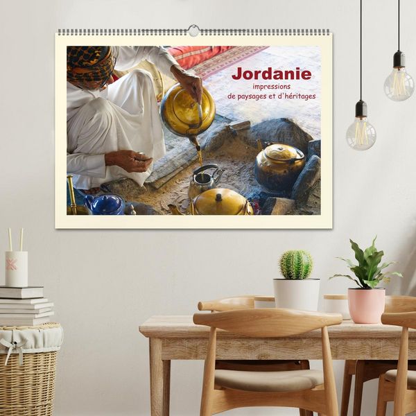 Produktbild: Jordanie - impressions de paysages et d'h&eacute;ritages (Calendrier mural 2026 DIN A2 vertical), CALVENDO calendrier mensuel