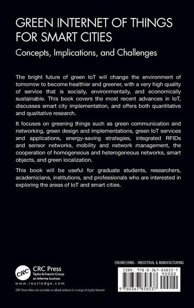 Produktbild: Green Internet of Things for Smart Cities