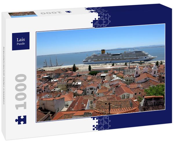 Produktbild: Lais Puzzle Kreuzfahrtschiff Hafen Lissabon 1000 Teile