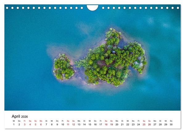 Produktbild: &Uuml;ber den Wolken - Spektakul&auml;re Luftaufnahmen (Wandkalender 2026 DIN A4 quer), CALVENDO Monatskalender